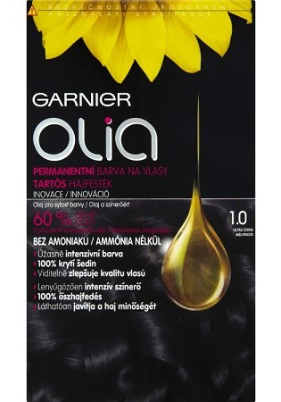 Garnier Olia barva na vlasy 1.0 ultra če - Kosmetika Pro ženy Vlasová kosmetika Barvy